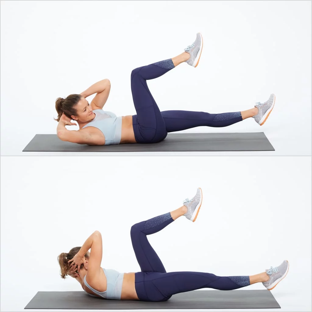 Bicycle Crunches for losing belly fat