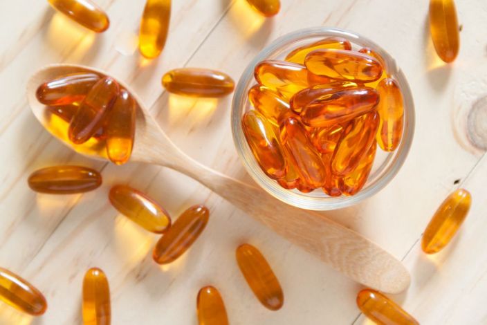 Fish oil capsules help fight the signs of ageing