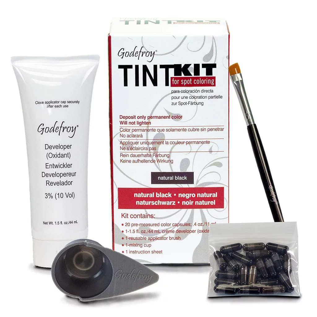 Godefroy Professional Hair Color Tint Kit, Natural Black
