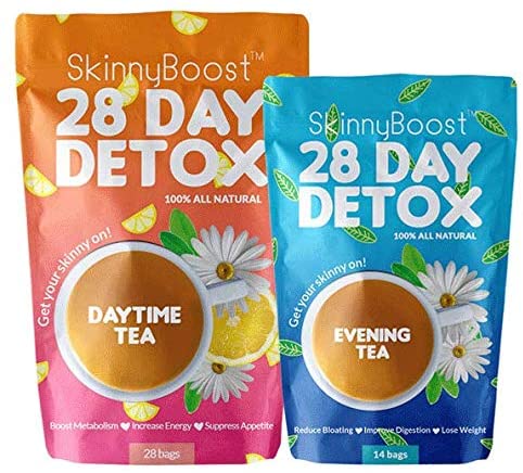 Skinny Boost 28 Day Detox Kit- Best Weight Loss Slimming Detox Tea