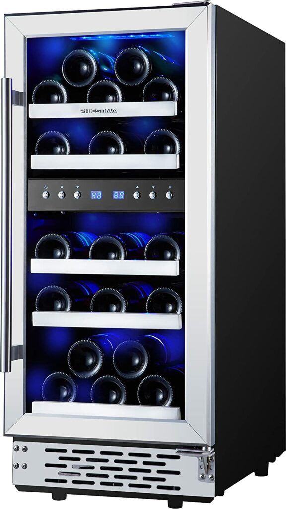 dual Zone Wine Cooler Refrigerator